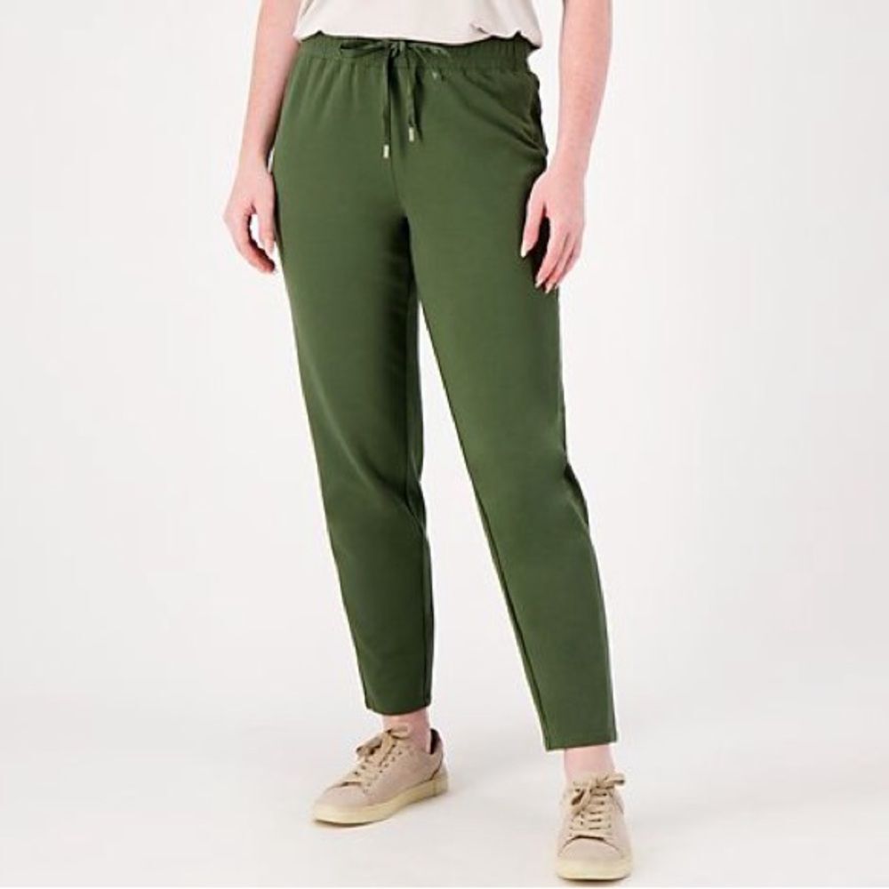 J Jason Wu Regular Tapered Knit Jogger With Satin… - image 3